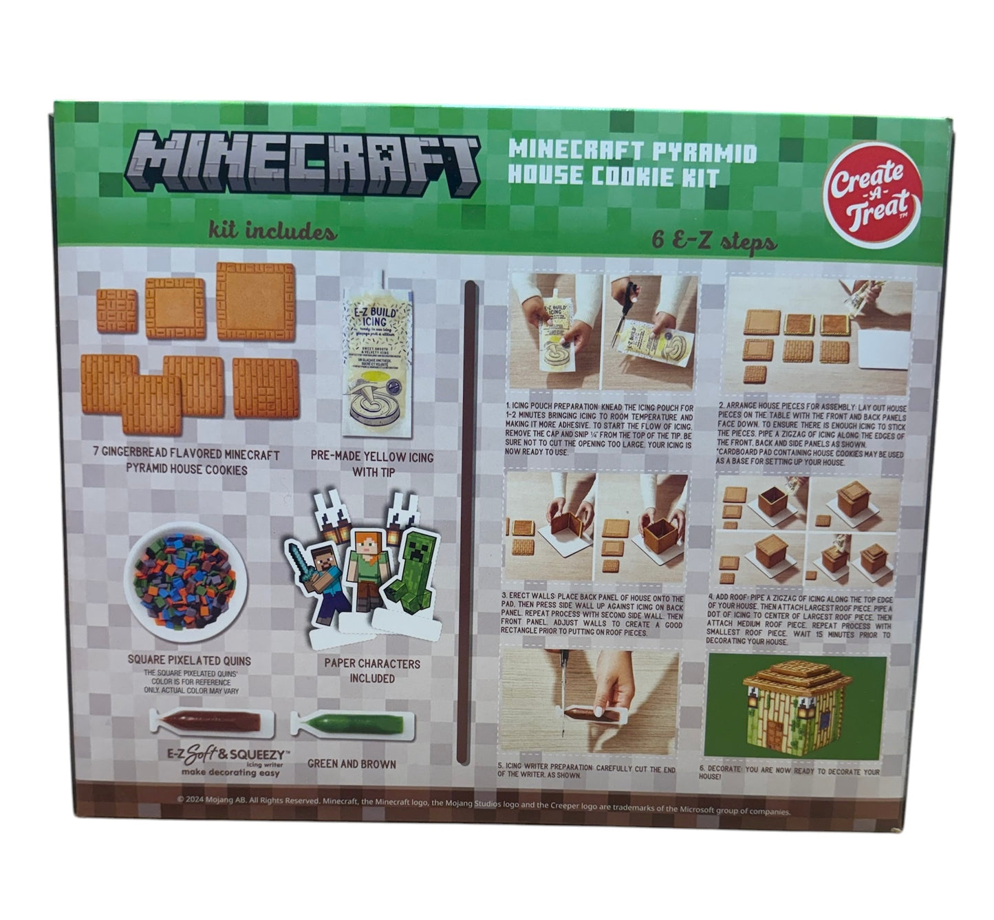 Minecraft pyramid house cookie kit