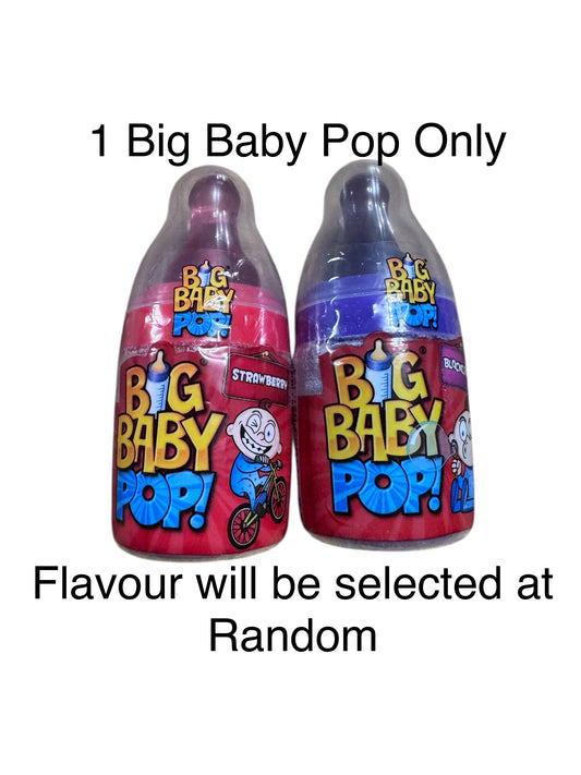1 Big Baby Pop - Random flavour selected (strawberry or blackcurrant) KN