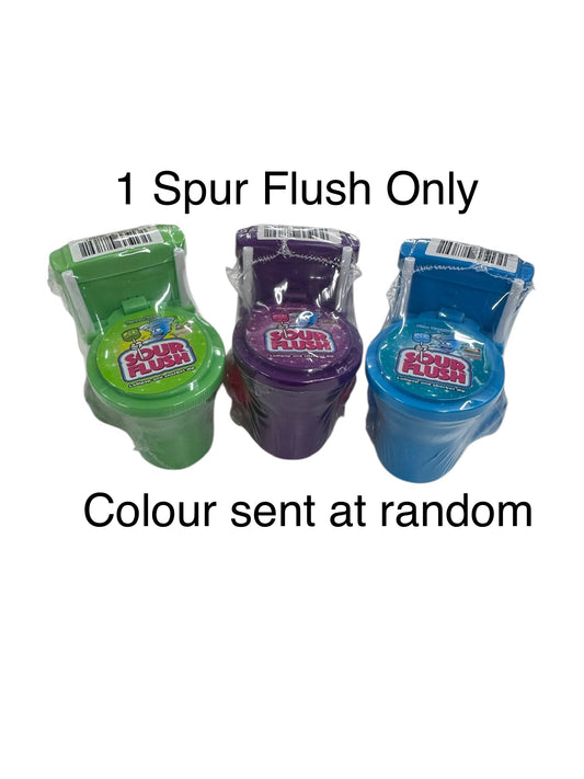 Sour Flush Lollipop & Sherbet - colour sent at random (kn)