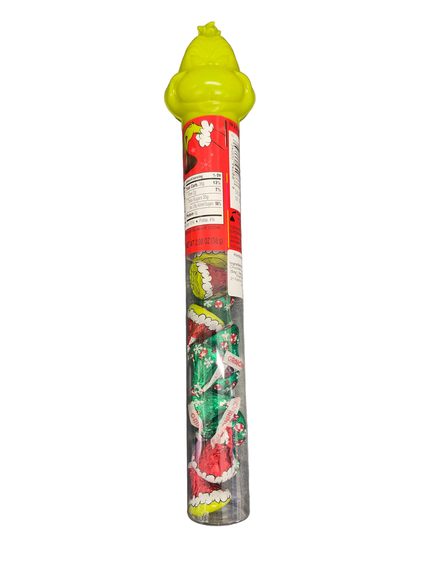 Hershey’s Kisses Grinch Candy Cane 58g