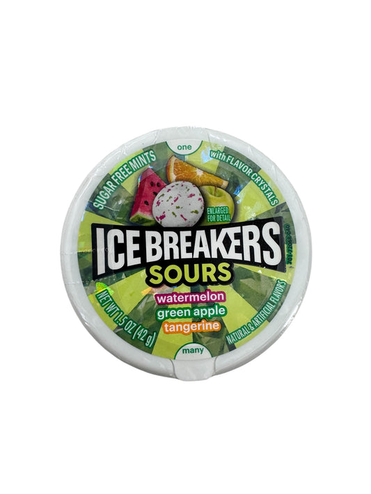 Ice Breakers Sours Sugar Free watermelon-Green Apple tangerine