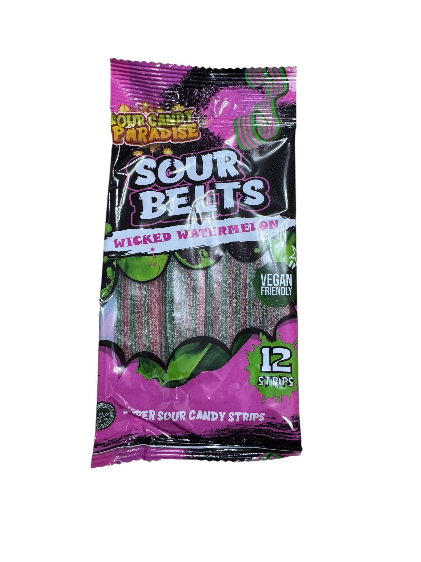 Sour Belts Wicked Watermelon - sour candy paradise