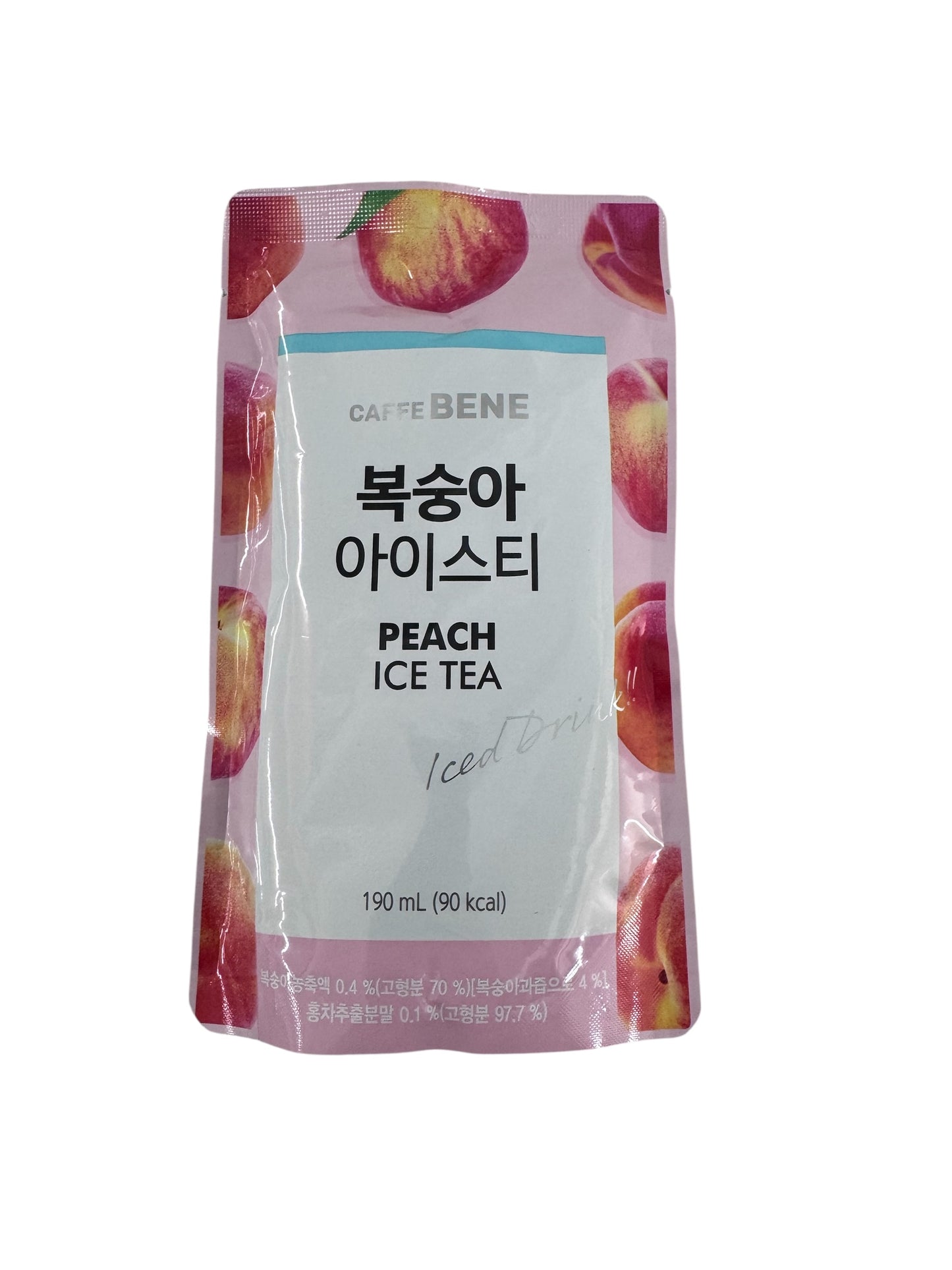 Caffe Bene Peach Ice Tea