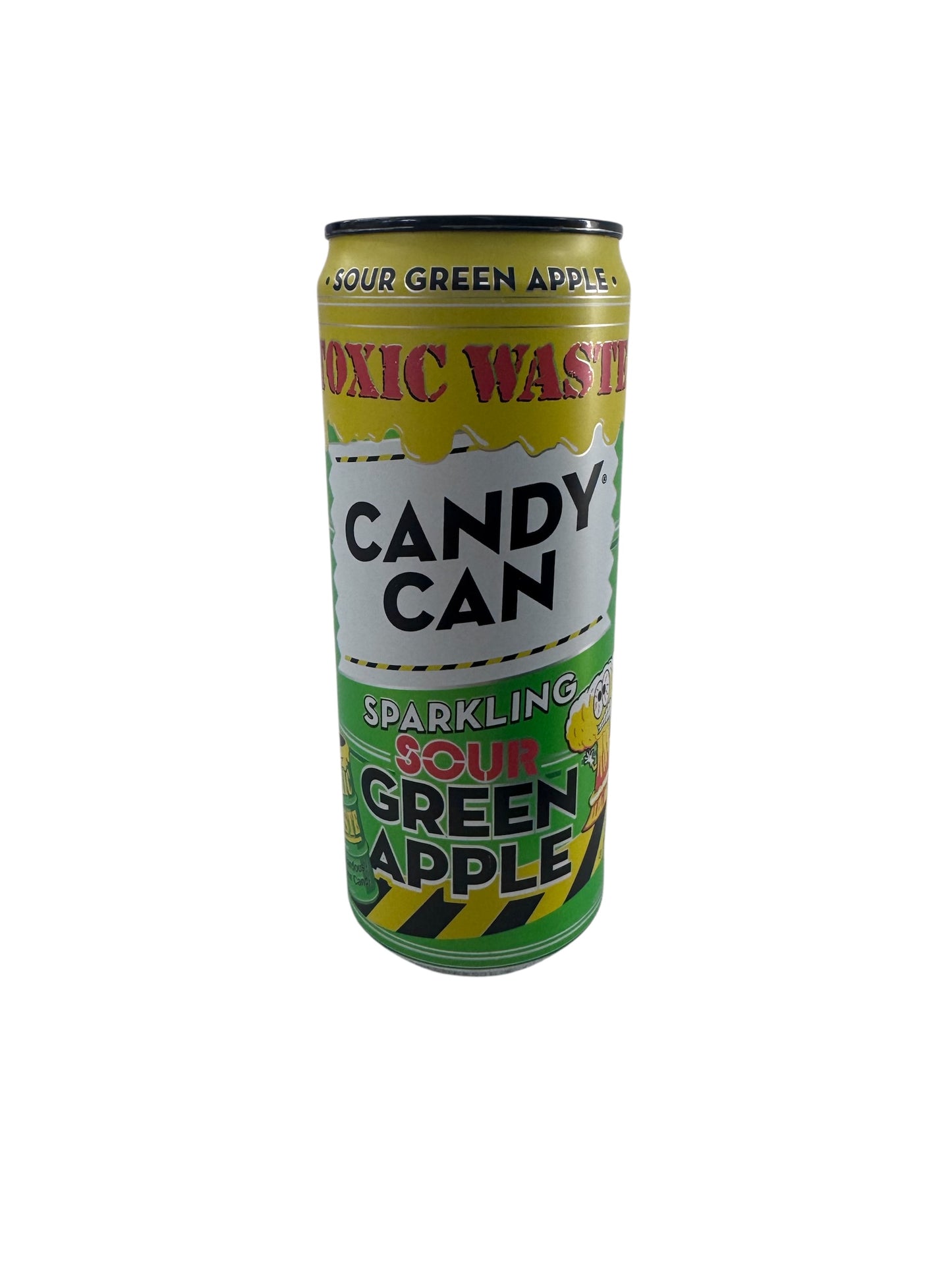 Candy Can Toxic Waste Sparkling Sour Green Apple