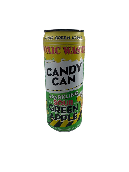 Candy Can Toxic Waste Sparkling Sour Green Apple