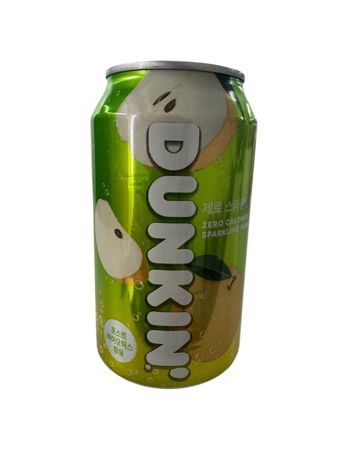 Dunkin’ zero Sparkling Pear can