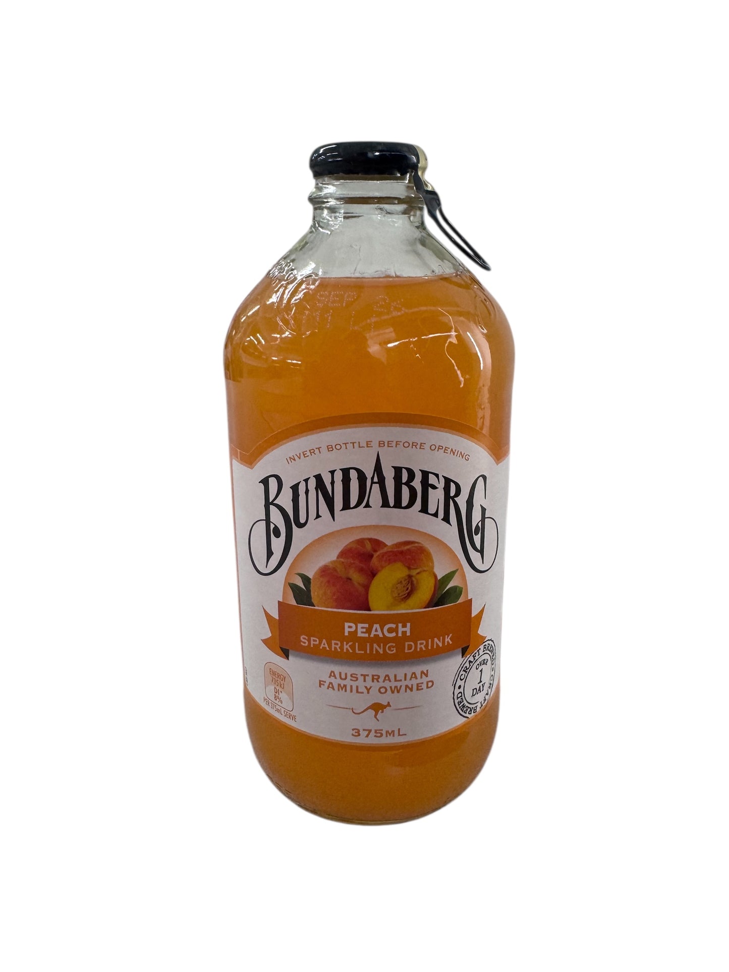 Bundaberg Peach Sparkling Drink 375ml