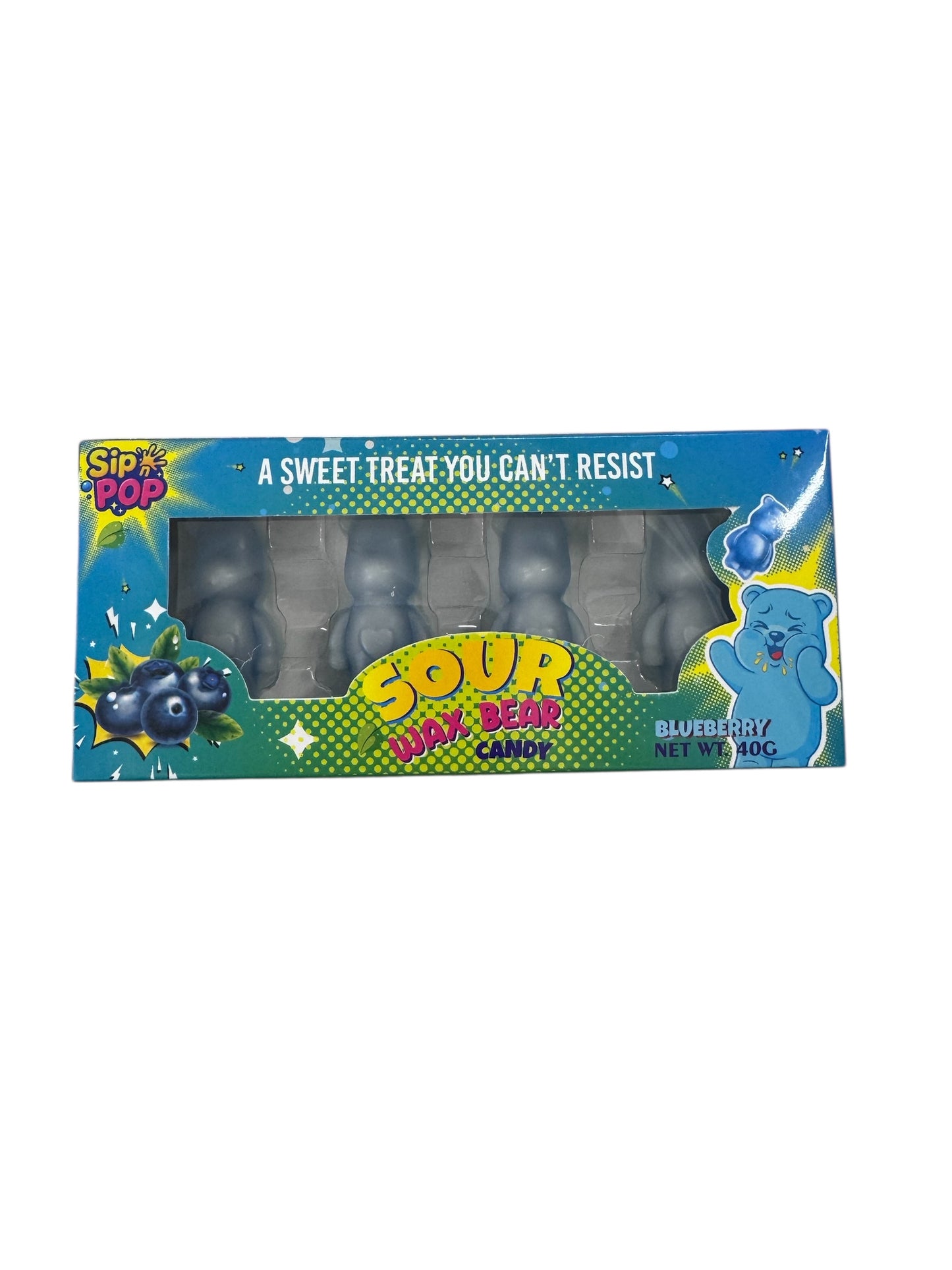Sour wax Bear Candy Blueberry