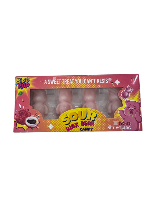 Sour Wax Bear Candy lychee