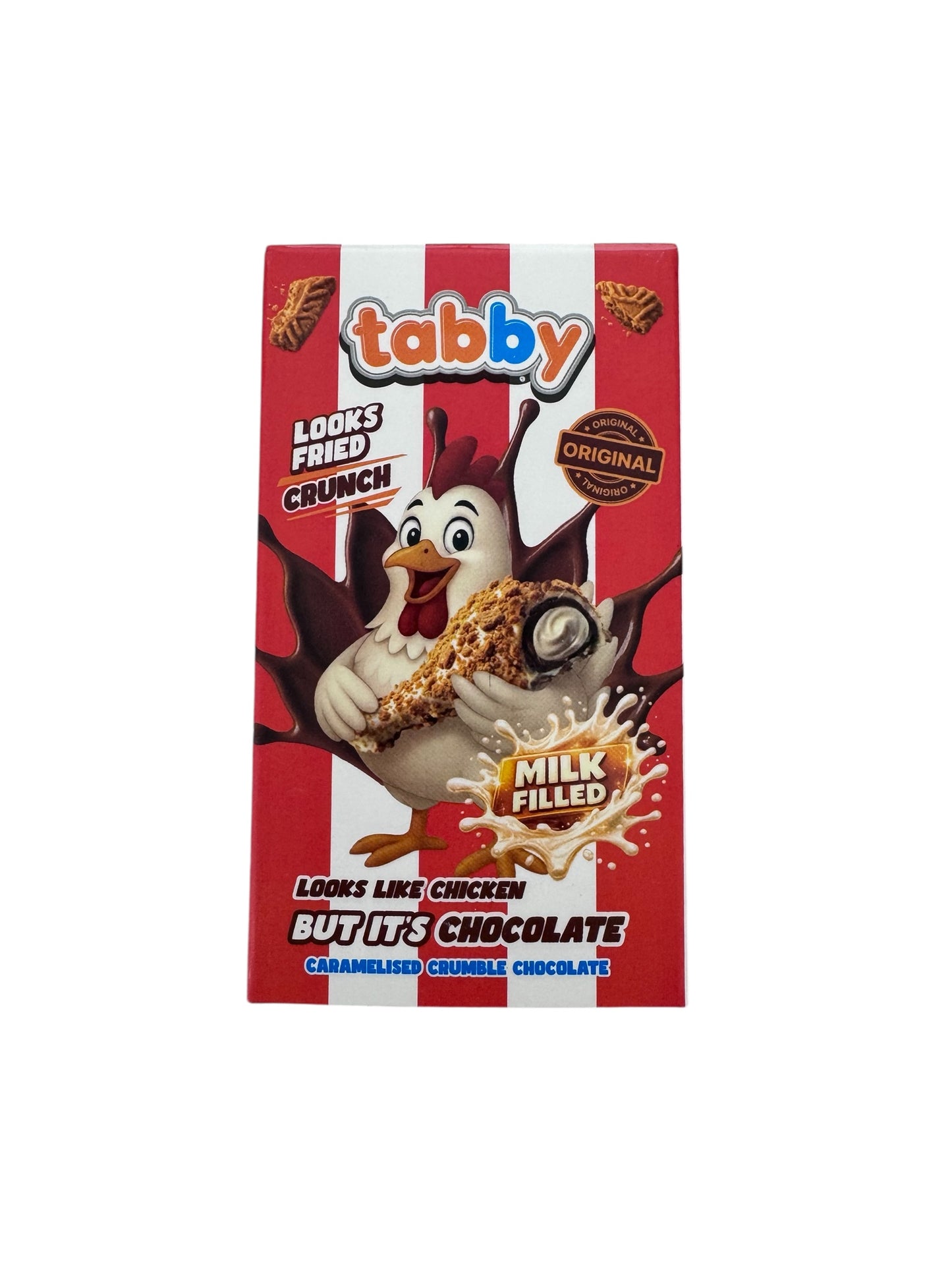 Tabby Milk Filled looks like Fried Chicken