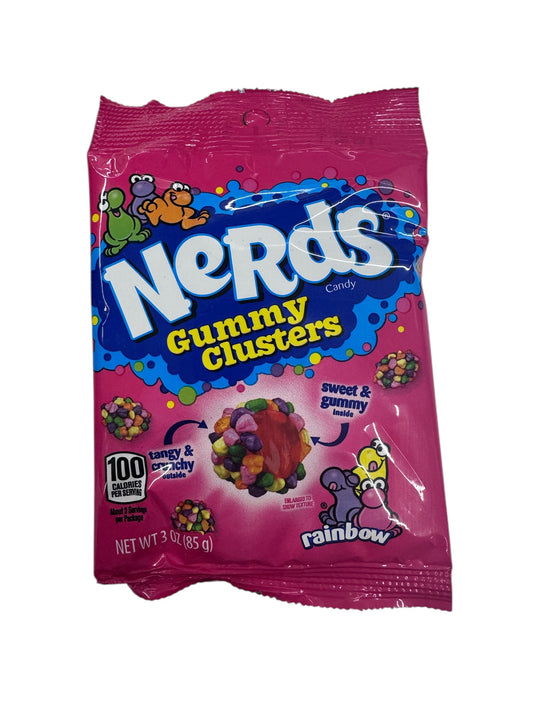 Nerds Gummy Clusters Rainbow bag 85g