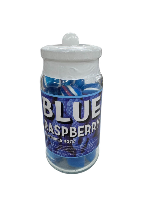 Blue raspberry flavour Rock Jar