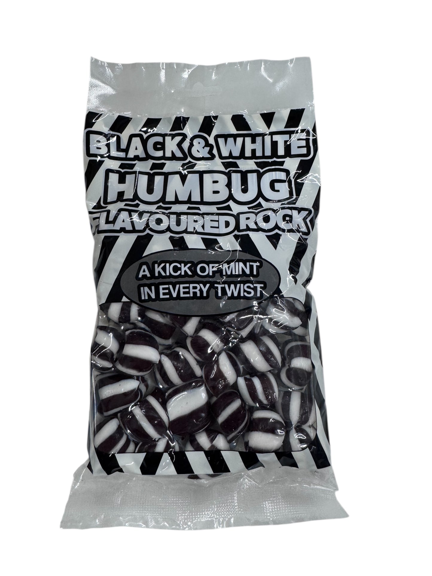 Black & White Humbug flavour Rock bag (ST)