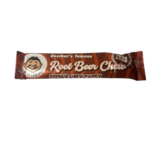 Doscher’s famous French chew taffy root beer