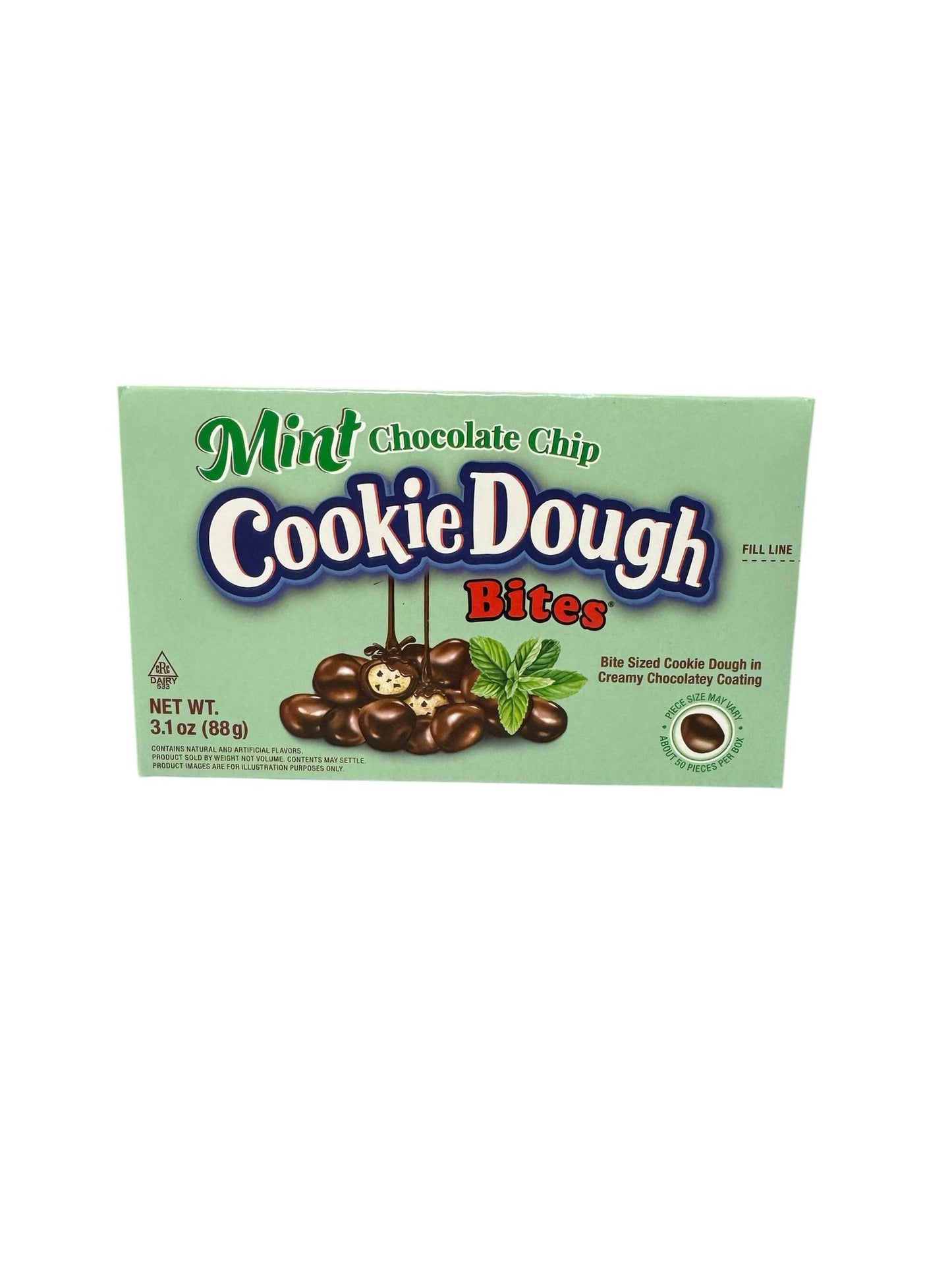 Mint Chocolate Chip Cookie Dough Bites