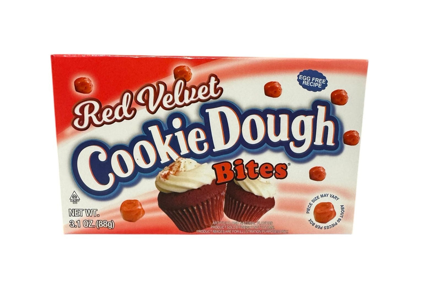 Red Velvet Cookie Dough Bites