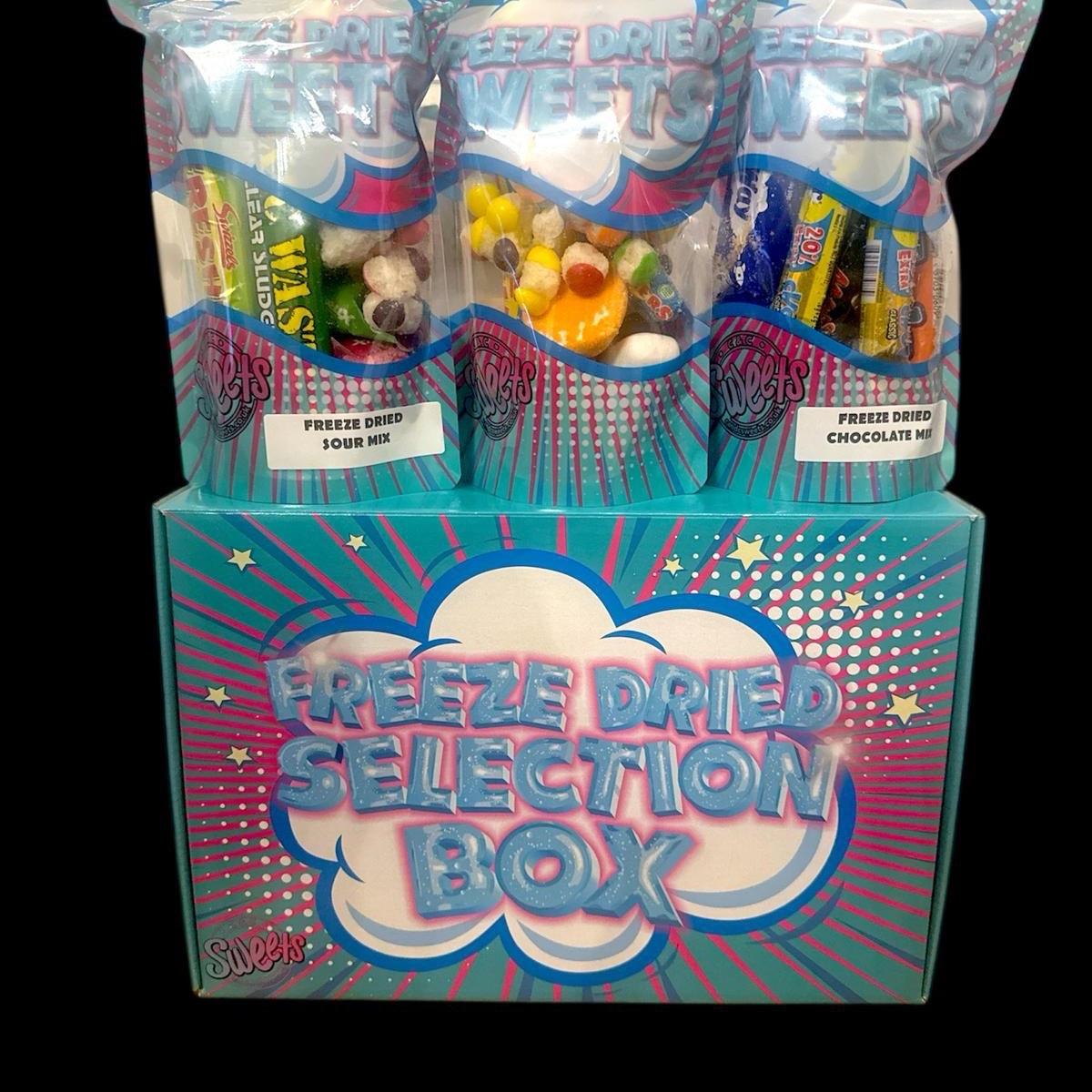 Freeze Dried Snack Selection Box - 3 Mixed Packs of Sweets and Chocolate