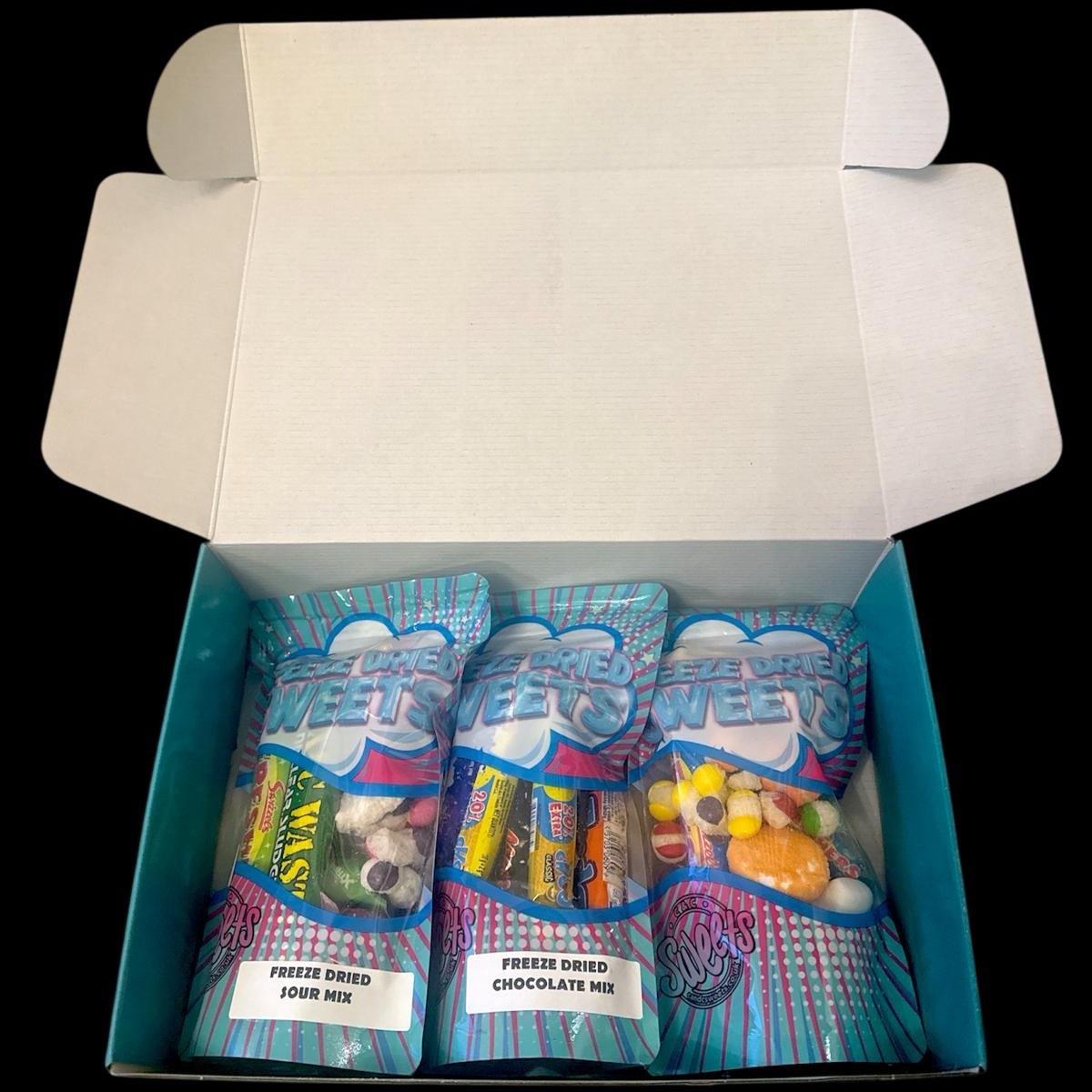 Freeze Dried Snack Selection Box - 3 Mixed Packs of Sweets and Chocolate