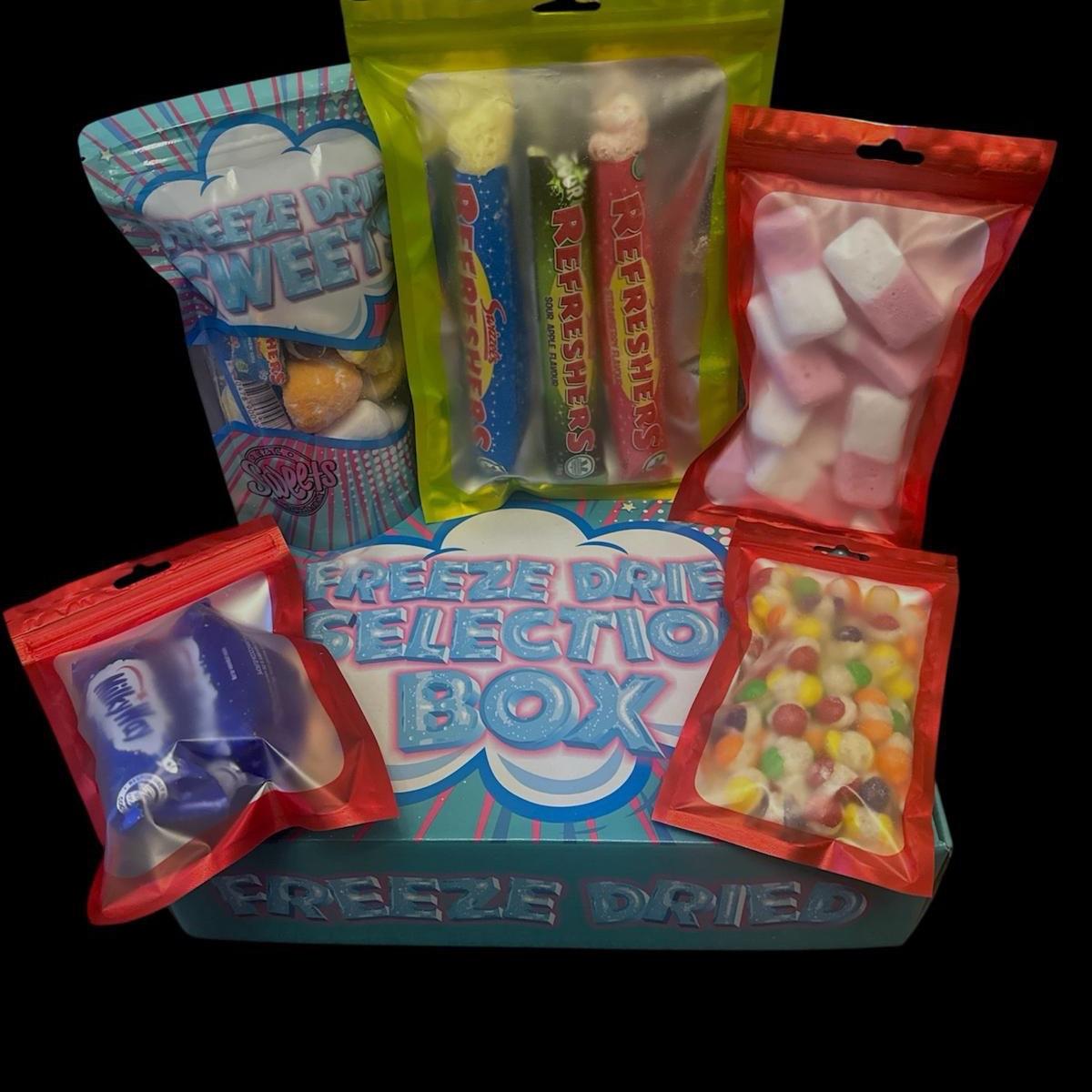 Freeze dried selection box mixed bundle sweets chocolate
